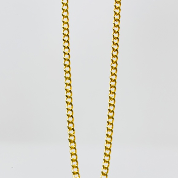 22inch,14k Gold Curb Chain Necklace - Picture 6 of 17